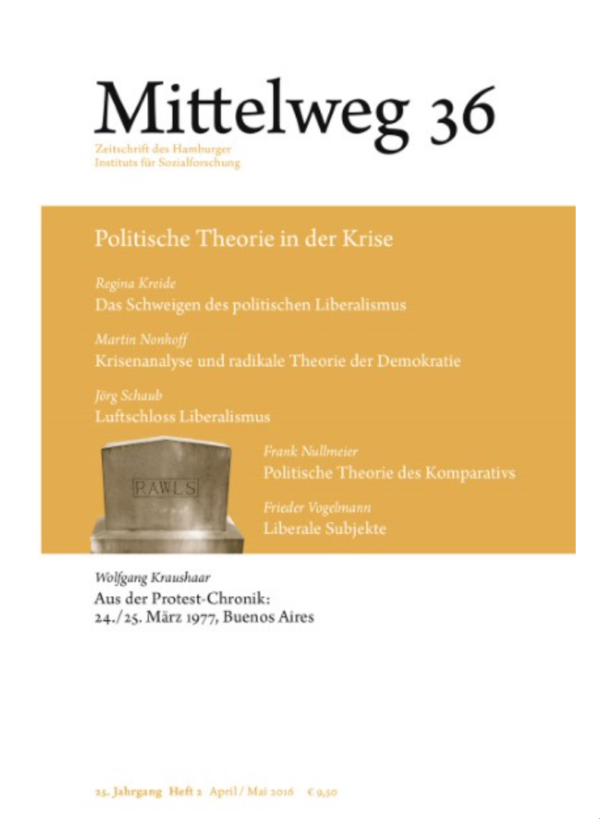 cover "Mittelweg 36. Politische Theorie in der Krise"