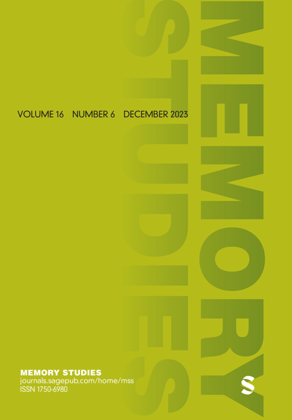 Cover "Memory Studies"