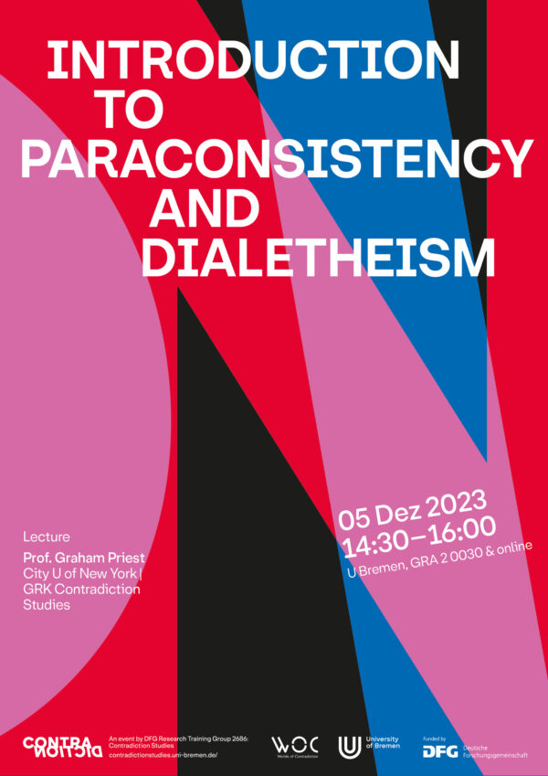 Poster zur Veranstaltung "Introduction to paraconsistency and dialetheism"